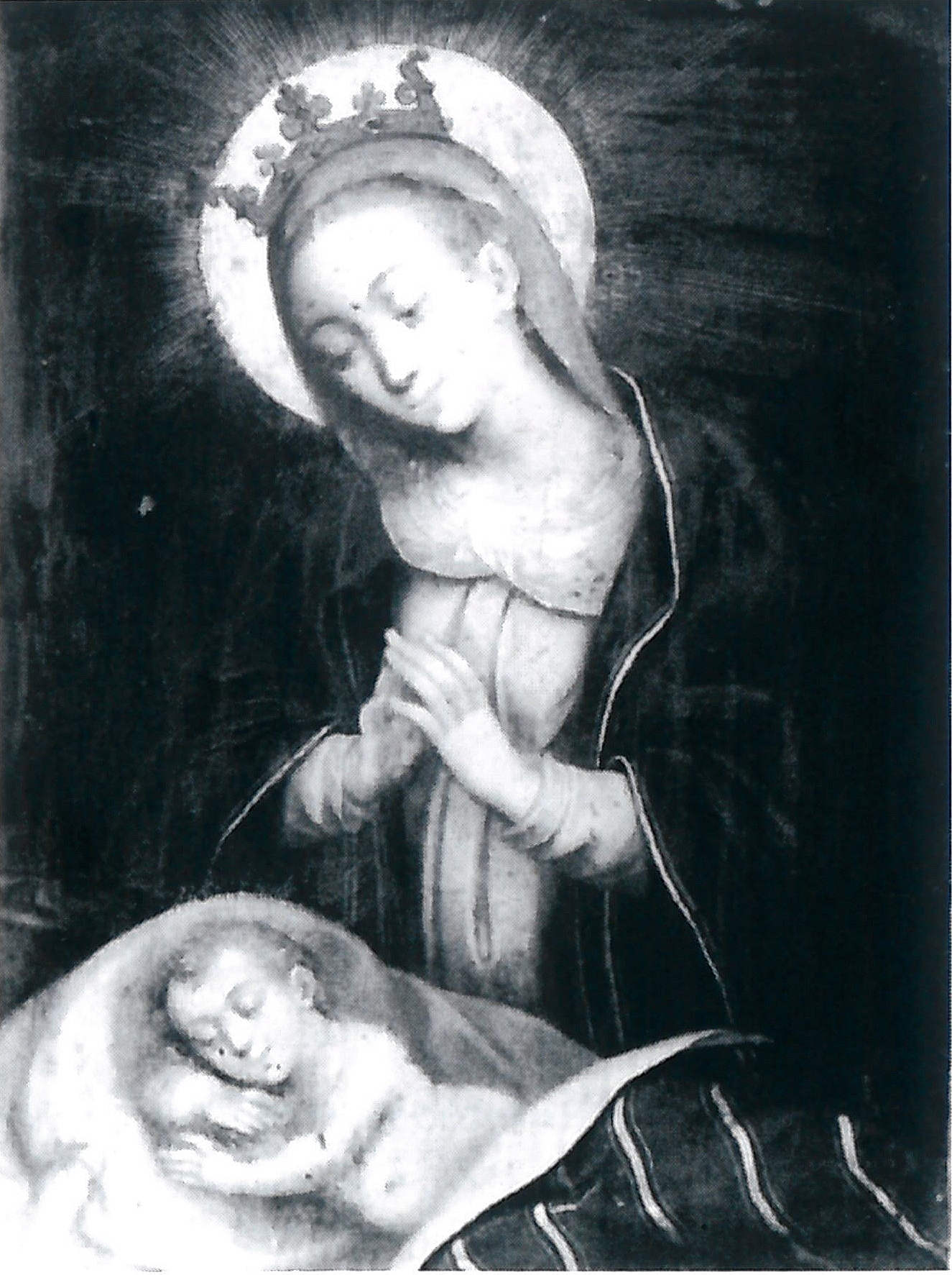 Fig. 15. Bottega sarda (?), XVII secolo, Madonna del silenzio, proprietà privata.