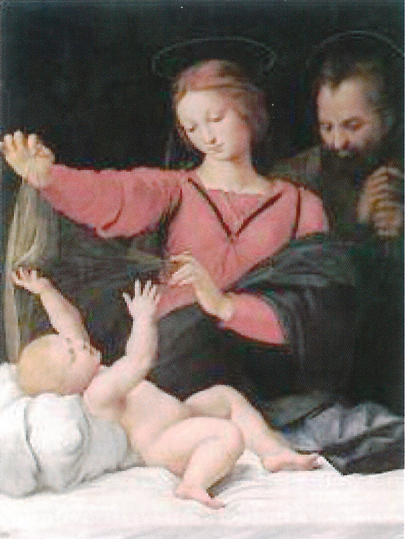 Fig. 5. Raffaello, Madonna del velo (o di Loreto), 1511 ca, Chantilly, Musée Condé.