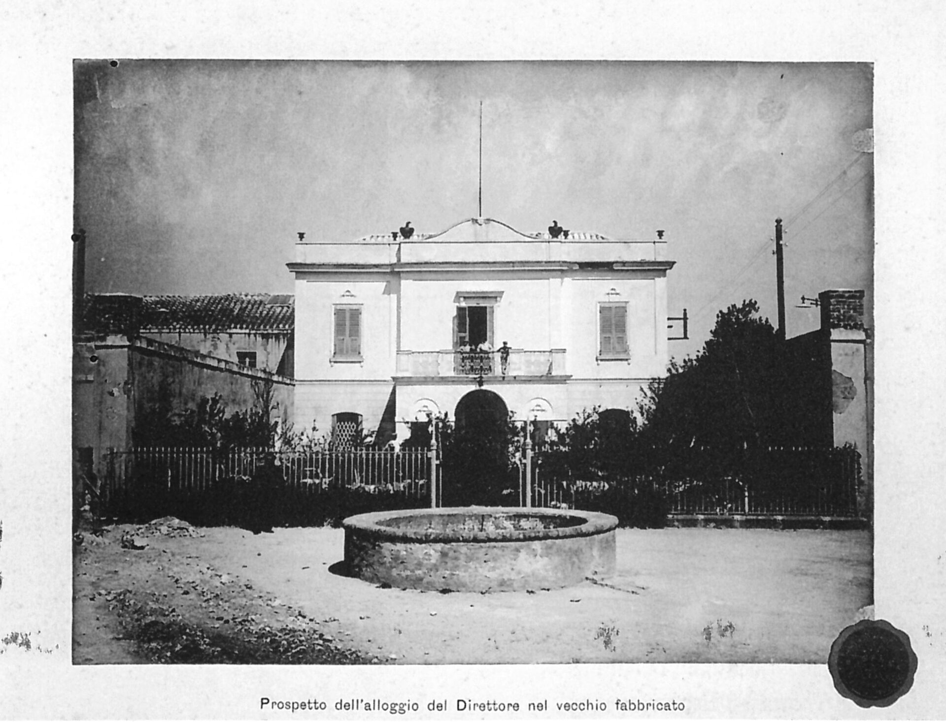 Fig. 9 Archivio Storico Provincia di Cagliari, Prospetto della Villa del direttore