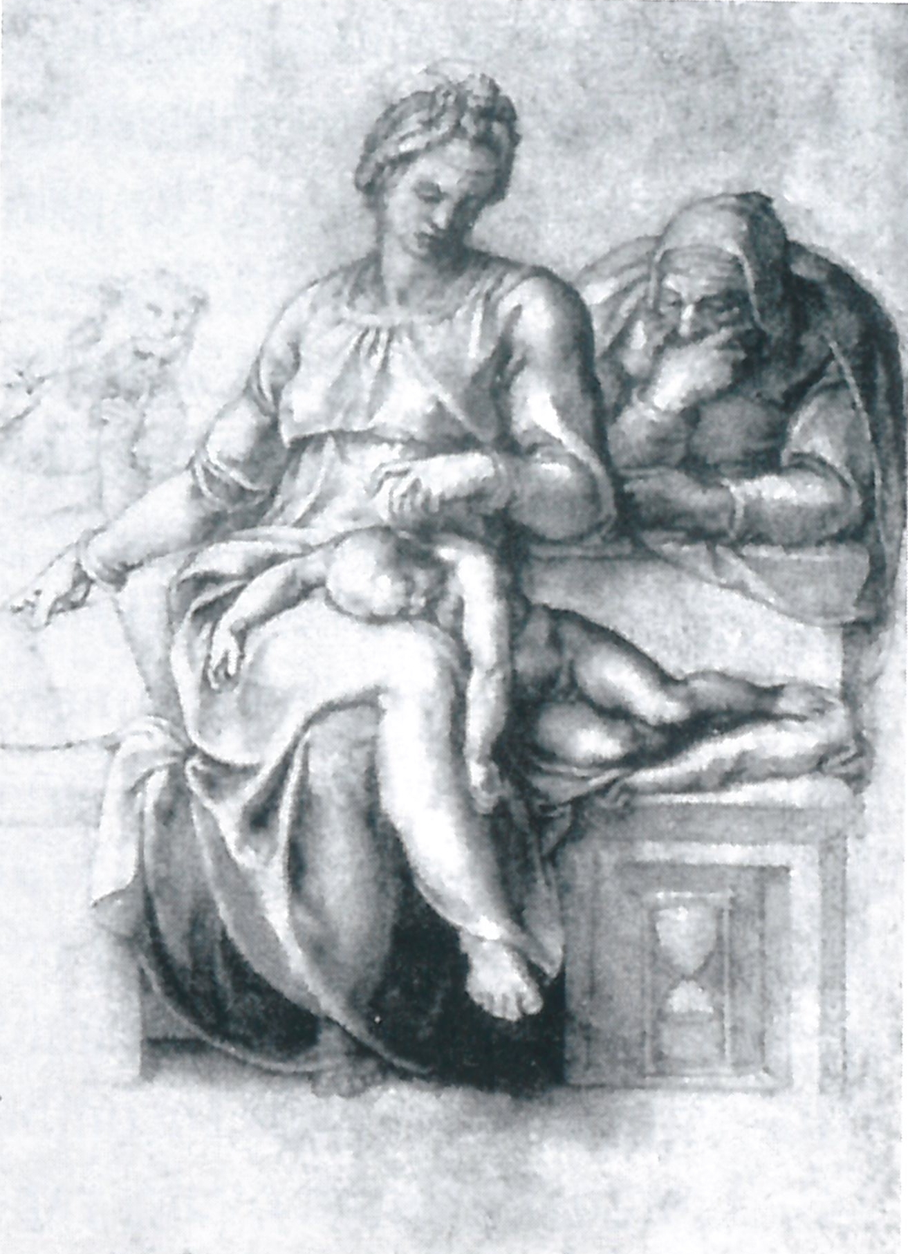 Fig. 9. Michelangelo, Madonna del silenzio o Il Silenzio, 1550 ca, Coll. duca di Portland.